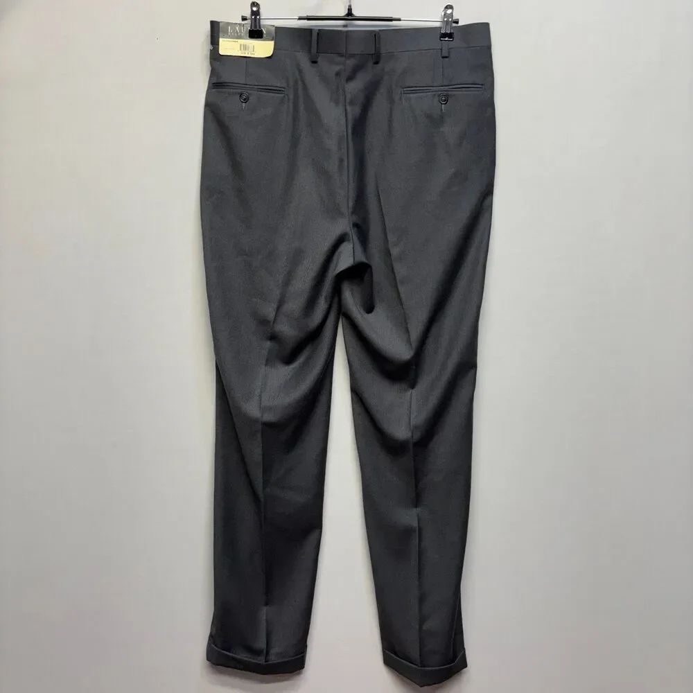 NWT Lauren Ralph Lauren Men Pleated Dress Pants 36x34 Light Gray D119 -27